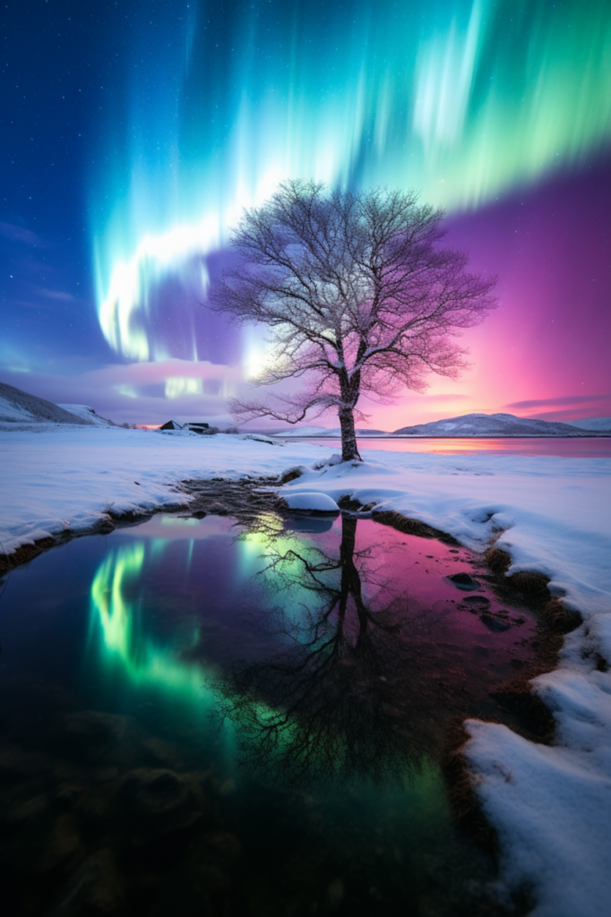 ai generated, lake, northern lights-8465059.jpg